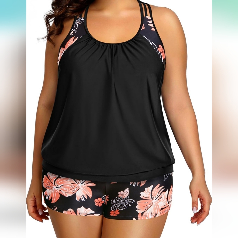 HOLIPICK 2 Piece Tankini Swimsuit